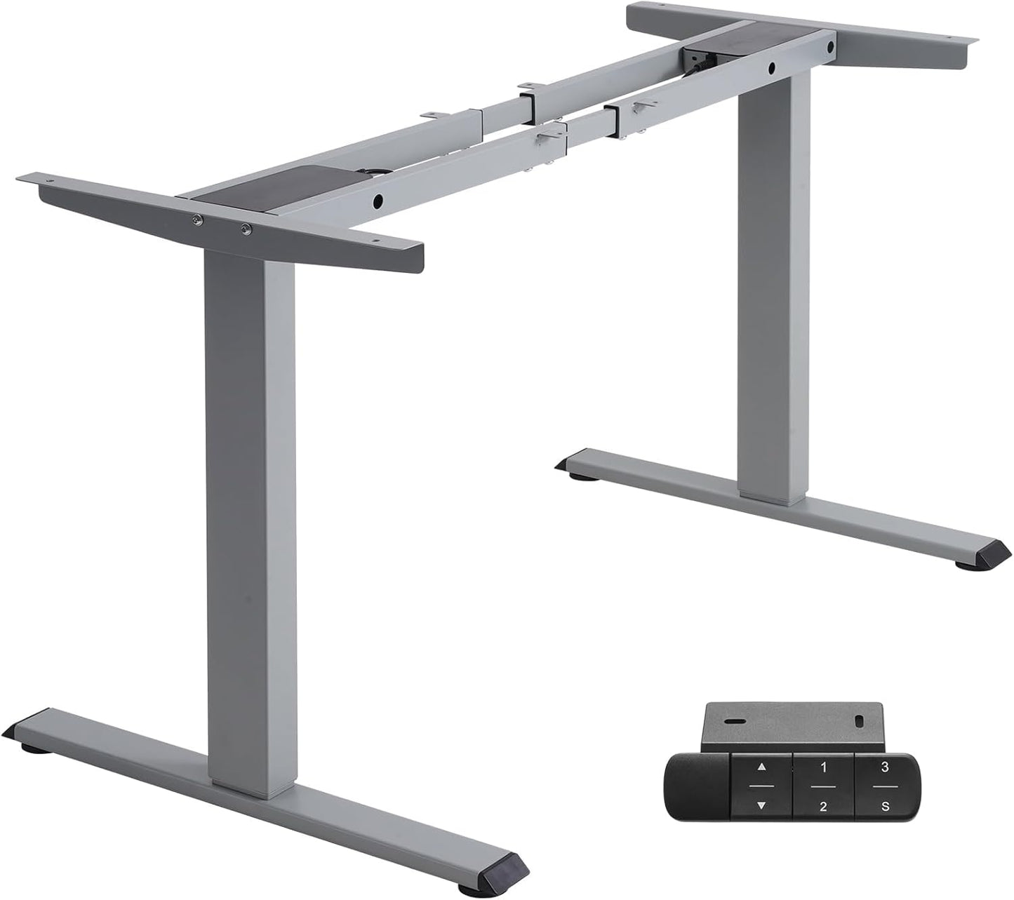 TOPSKY Dual Motor Electric Adjustable Standing for up to 70.8”x31.5” Table Tops, 225 lbs Weight Capacity, Computer Desk for Home and Office (Black Frame only)