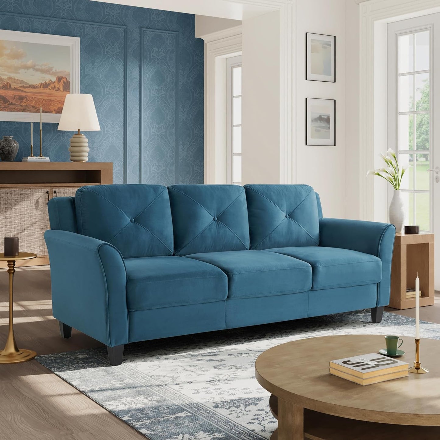Lifestyle Solutions Harrington Sofa in Black