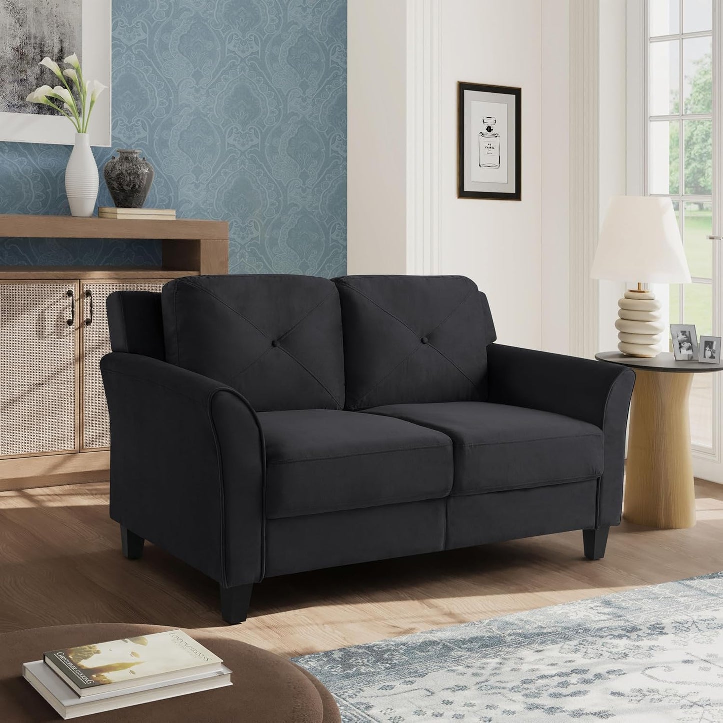 Lifestyle Solutions Harrington Sofa in Black