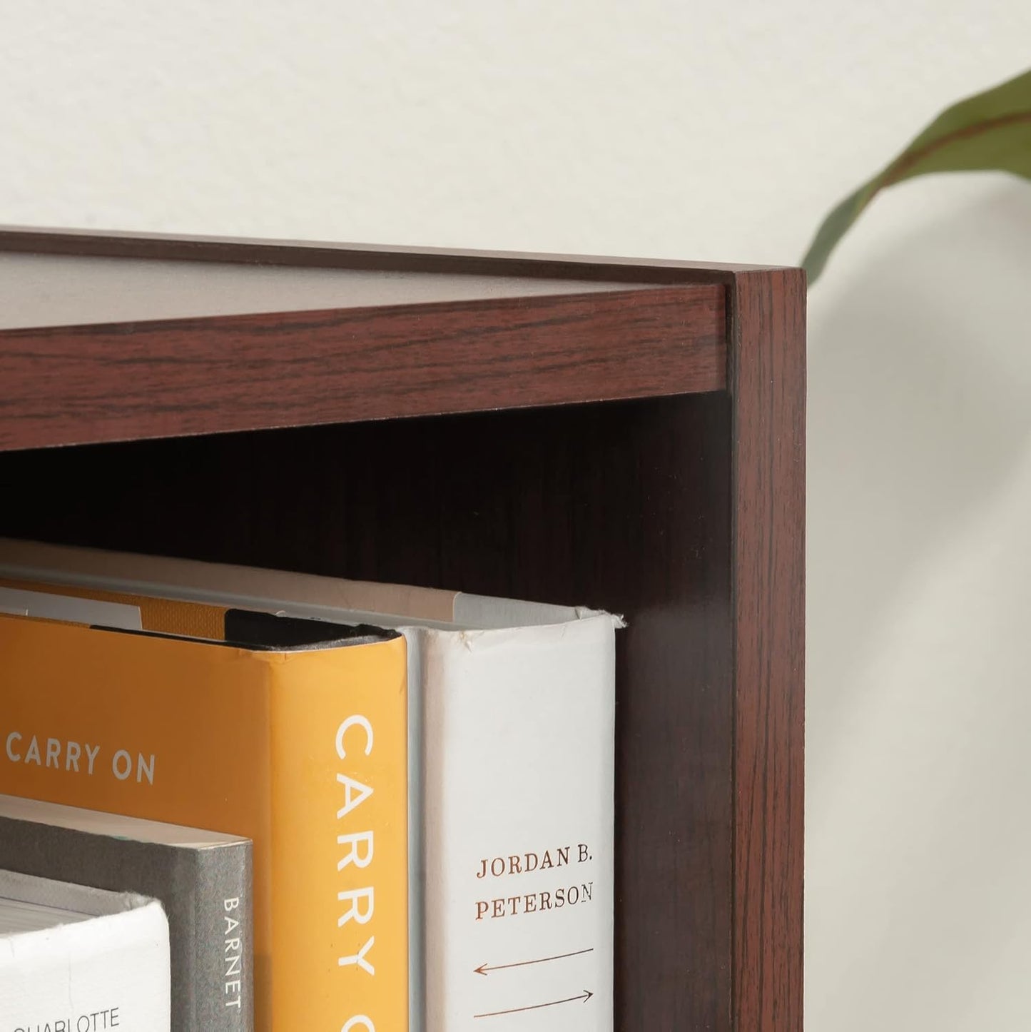 Sauder Beginnings 3-Shelf Bookcase, Bookshelf with Adjustable Storage Shelves, in Brook Cherry finish