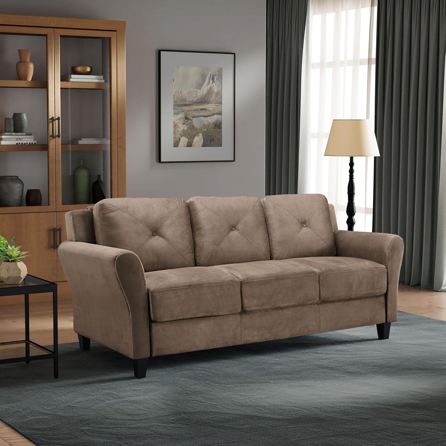 Lifestyle Solutions Harrington Sofa in Black