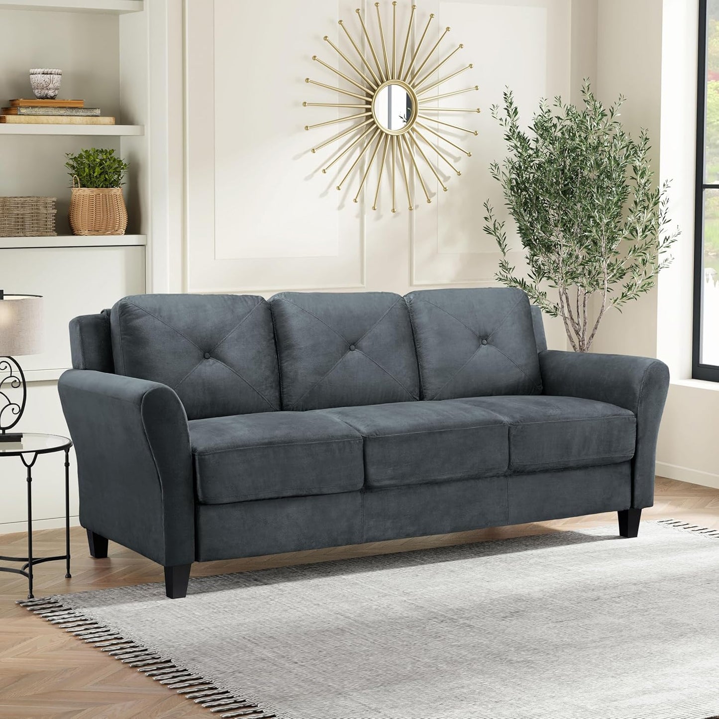 Lifestyle Solutions Harrington Sofa in Black
