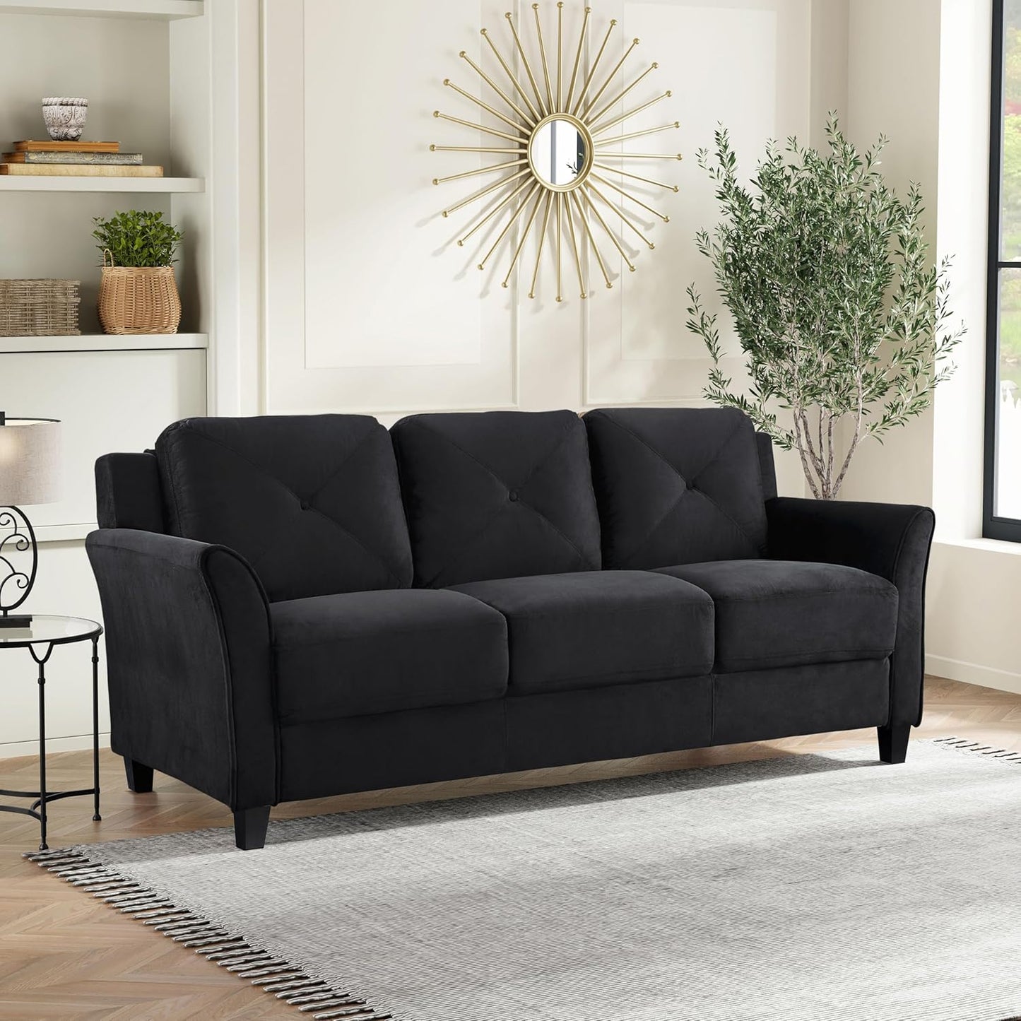 Lifestyle Solutions Harrington Sofa in Black