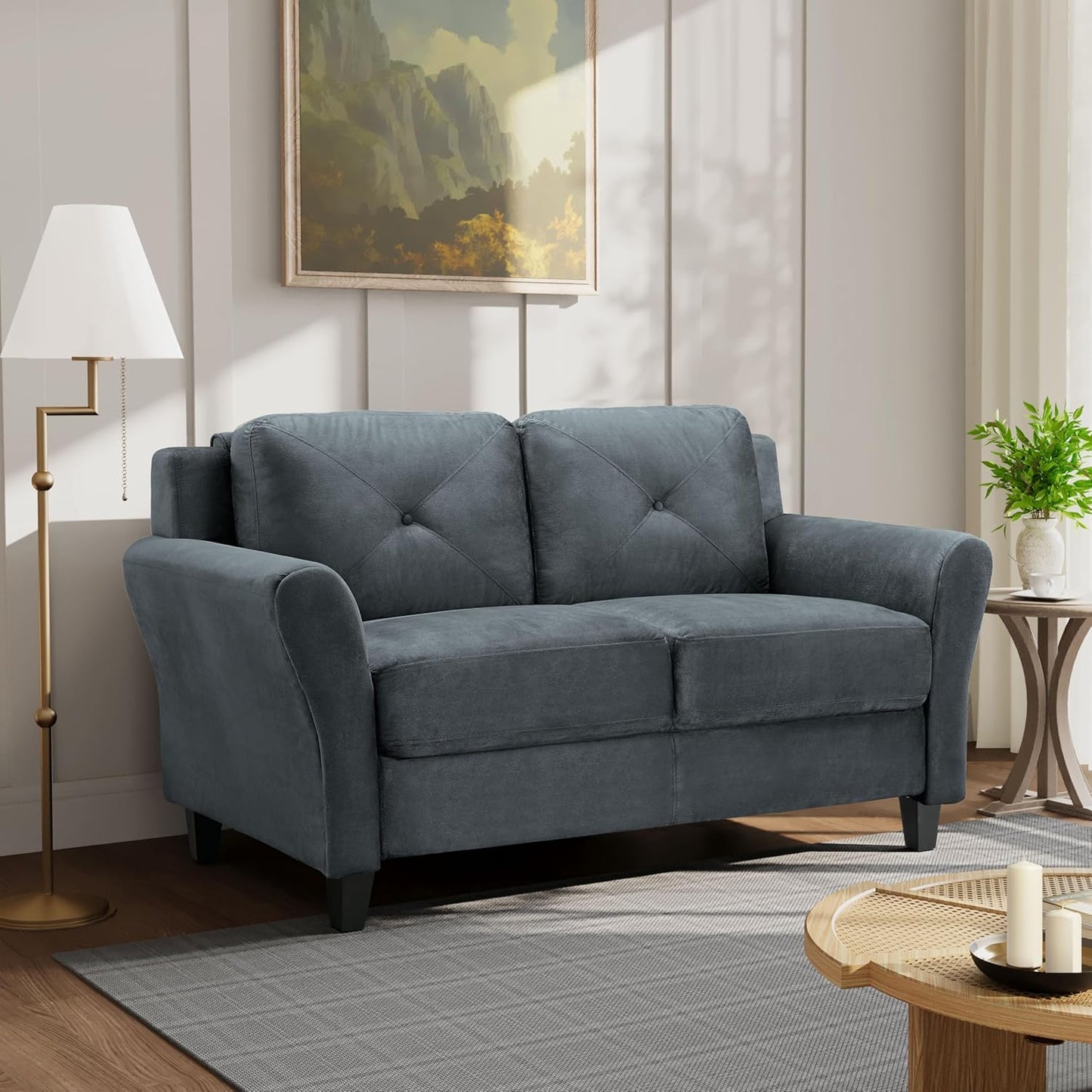 Lifestyle Solutions Harrington Sofa in Black